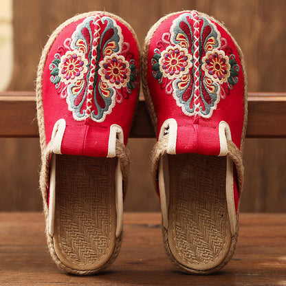 Women's Handmade Cotton Floral Mules-✈️Buy 2 Free Shipping✈️