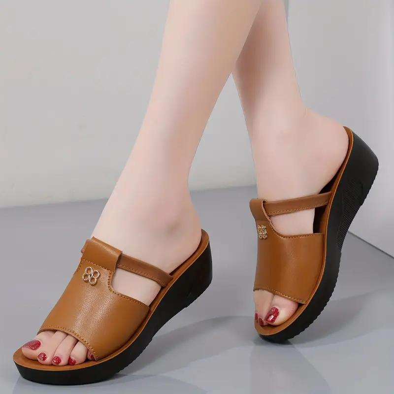 CMF Orthopedic Women Wedge Sandals Comfortable Chic Cut-out Vintage Beach Sandals
