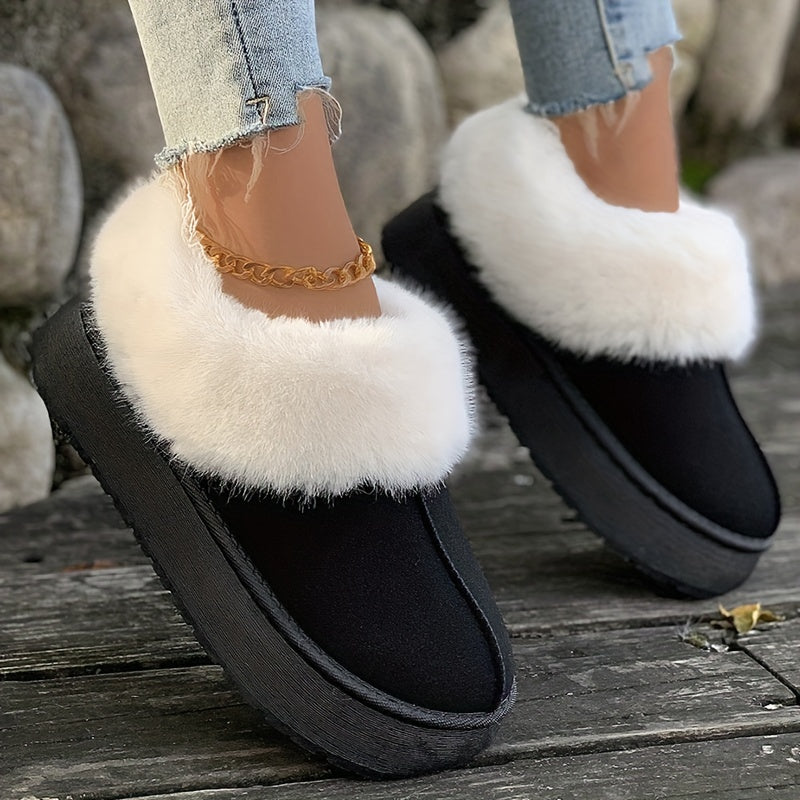 🔥Last Day 50% OFF -Women's Plush Lined Furry Snow Boots-Buy 2 Free Shipping