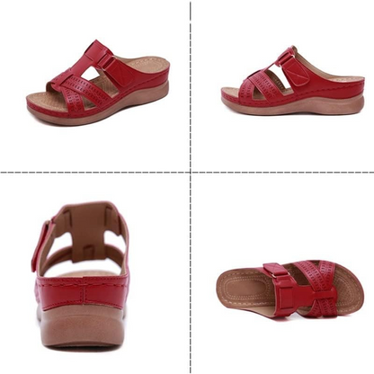 CMF Orthotic Women Wedge Sandals Comfy Open Toe Hollow out Retro Beach Sandals