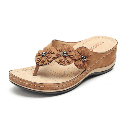 Lightweight Flowers Clip Toe Sandals