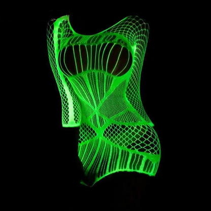 [#1 TRENDING SUMMER 2023] Midnight Seduction Luminous Fishnet Stockings