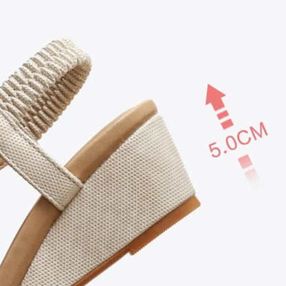 CMF Orthopedic Women Wedge Sandals Rhinestones Vintage Summer Beach Sandals