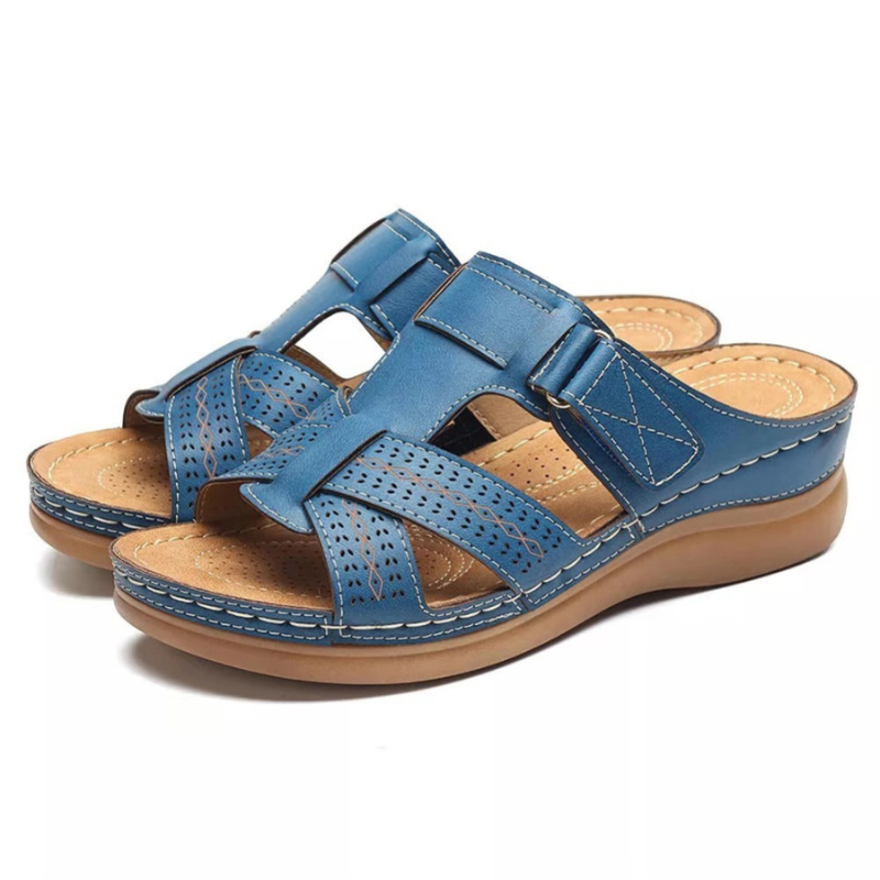 CMF Orthotic Women Wedge Sandals Comfy Open Toe Hollow out Retro Beach Sandals