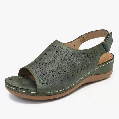 CMF Orthopedic Women Sandals Casual Open Toe Tribal Retro Wedge Sandals