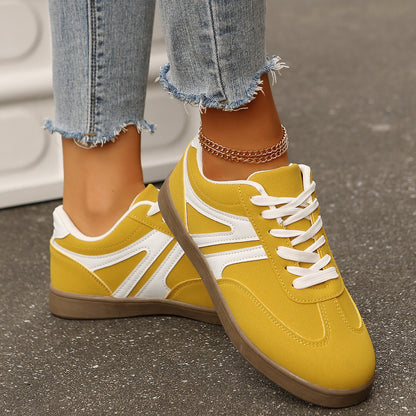 Women’s Vintage Casual Platform Sneakers – Comfortable Round Toe & Easy-to-Match Style