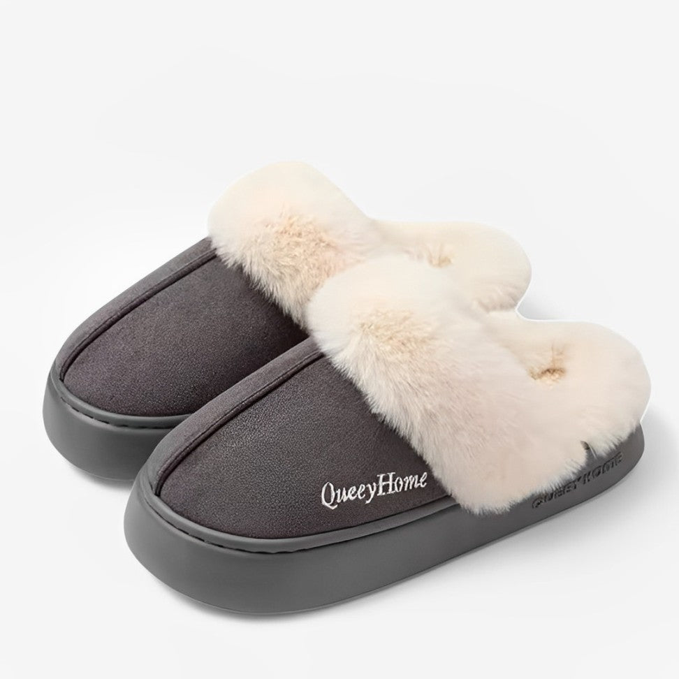CMF Women Winter Slippers Comfortable Soft Fur Anti-skid Cozy Indoor Shoes