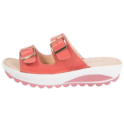 CMF Orthopedic Women Sandals Comfort Soft Cushioning Double Buckle Summer Slides