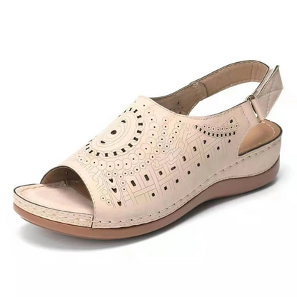 CMF Orthopedic Women Sandals Casual Open Toe Tribal Retro Wedge Sandals