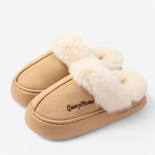 CMF Women Winter Slippers Comfortable Soft Fur Anti-skid Cozy Indoor Shoes