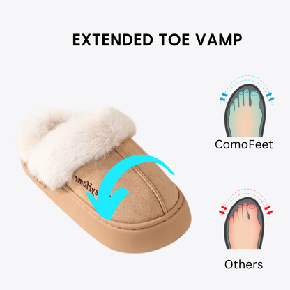 CMF Women Winter Slippers Comfortable Soft Fur Anti-skid Cozy Indoor Shoes