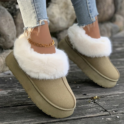 🔥Last Day 50% OFF -Women's Plush Lined Furry Snow Boots-Buy 2 Free Shipping