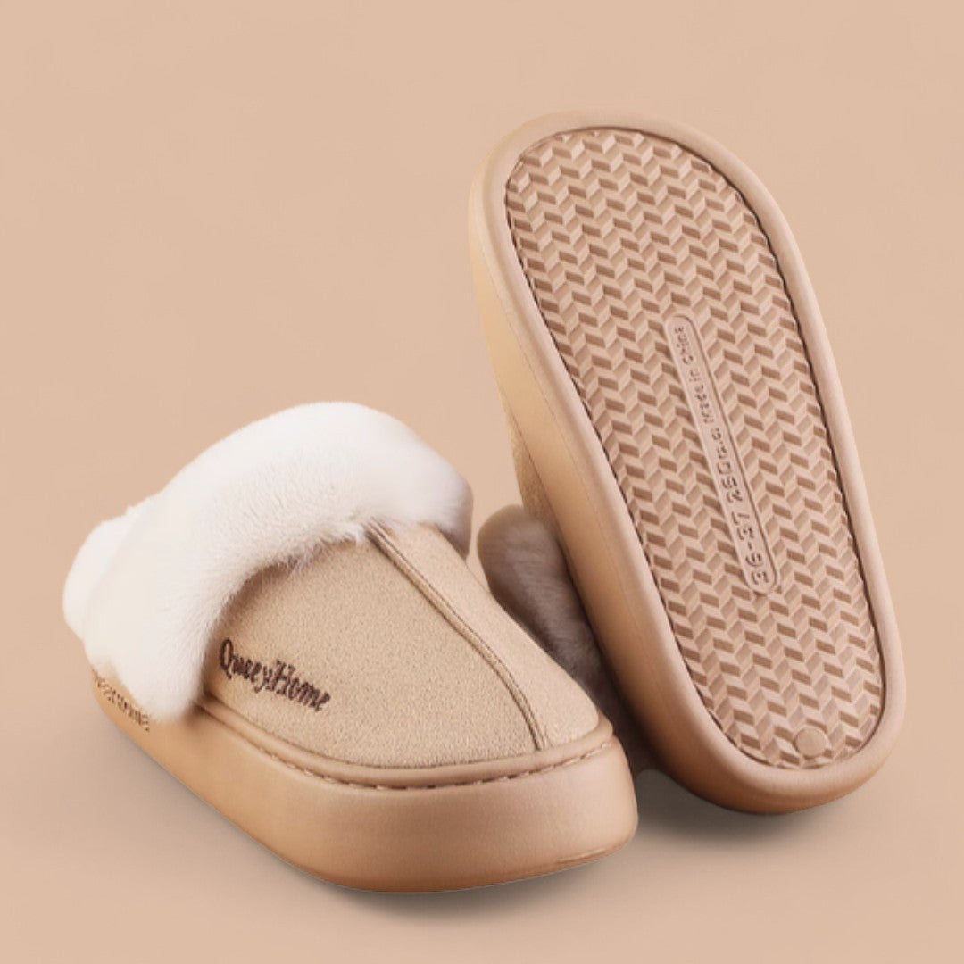 CMF Women Winter Slippers Comfortable Soft Fur Anti-skid Cozy Indoor Shoes
