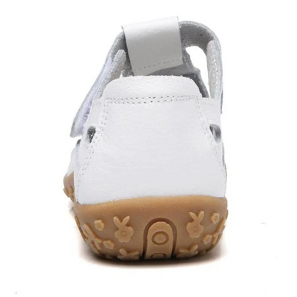 CMF Orthopedic Women Sandals Soft Leather Breathable Ankle Strap Hollow out Gladiator Sandals
