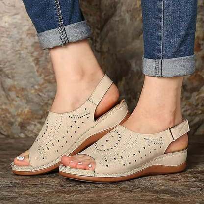 CMF Orthopedic Women Sandals Casual Open Toe Tribal Retro Wedge Sandals