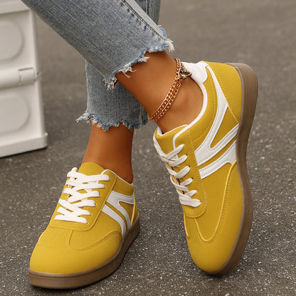 Women’s Vintage Casual Platform Sneakers – Comfortable Round Toe & Easy-to-Match Style