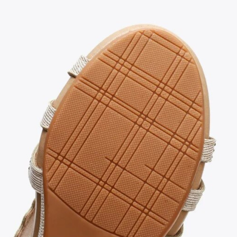 CMF Orthopedic Women Wedge Sandals Rhinestones Vintage Summer Beach Sandals
