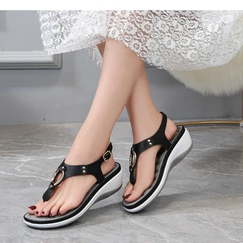 CMF Orthopedic Women Wedge Sandals Non-slip Soft Sole Comfortable Summer Beach Flip flop