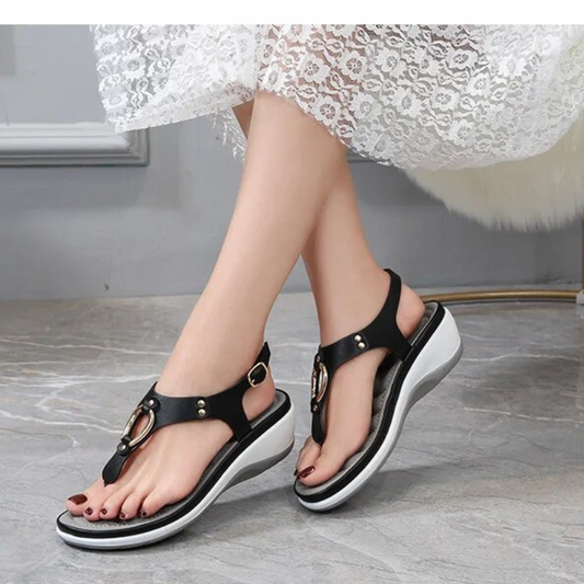 CMF Orthopedic Women Wedge Sandals Non-slip Soft Sole Comfortable Summer Beach Flip flop
