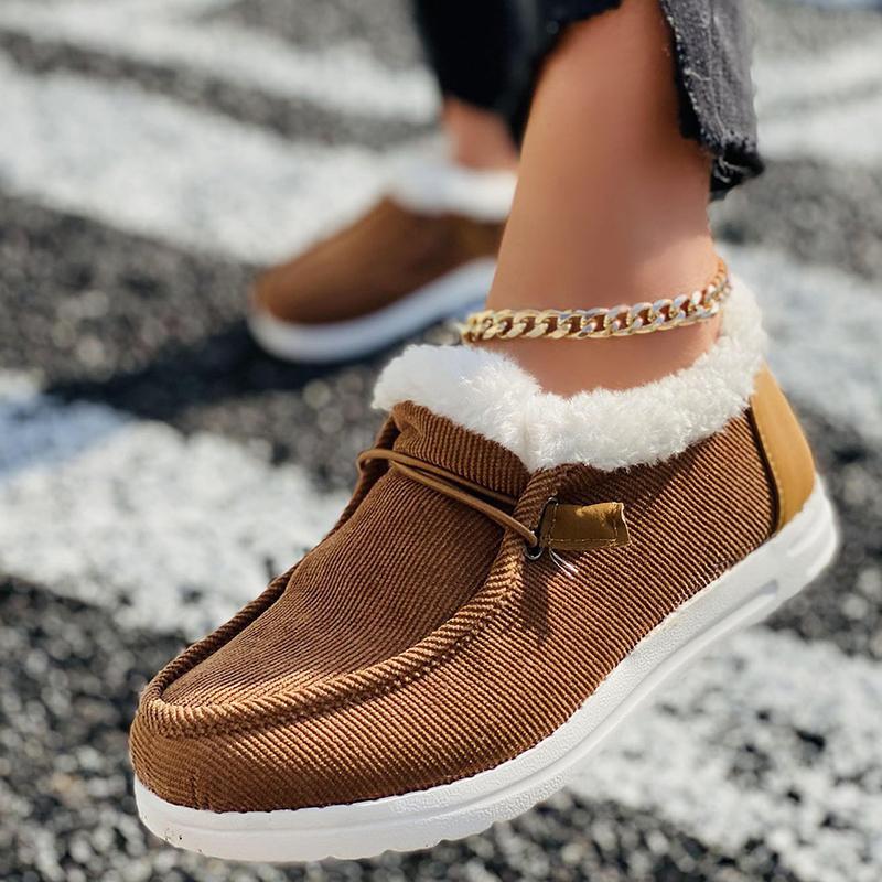 🔥Winter Sale 49%OFF🔥Women Winter Non-Slip Plus Velvet Thick Flat Loafers-Buy 2 Free Shipping
