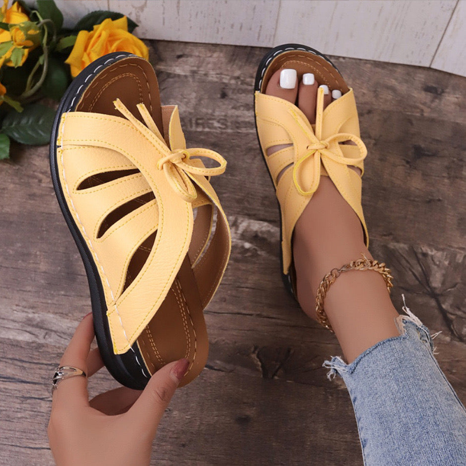 Women's Comfort Bowtie Slide Sandals