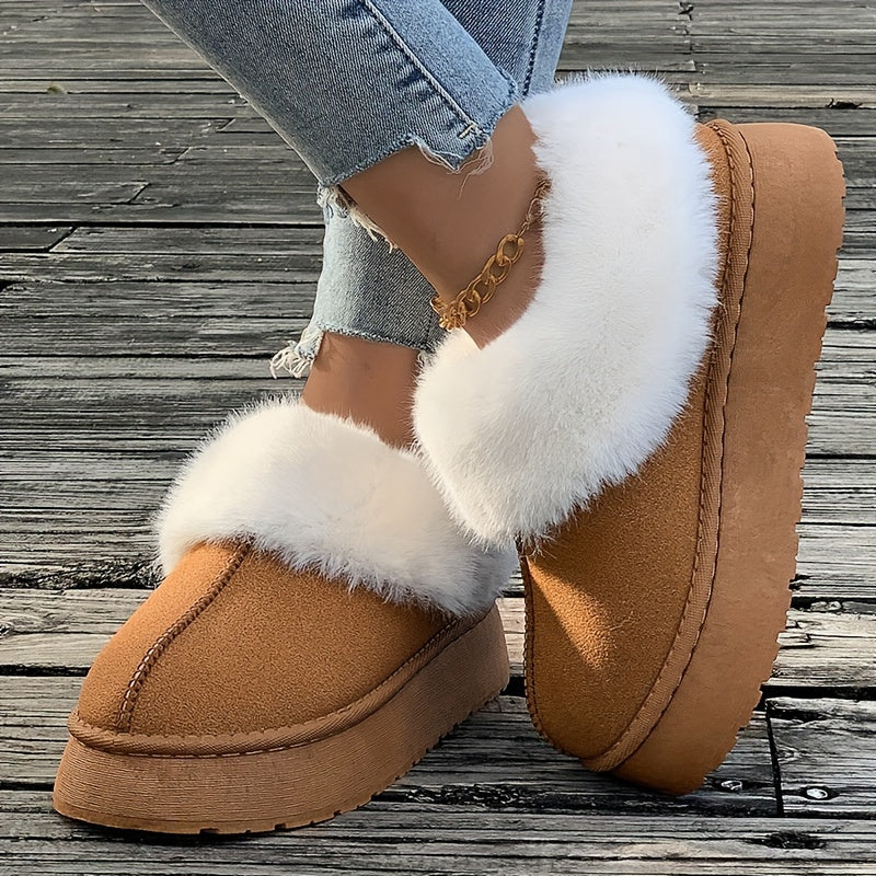 🔥Last Day 50% OFF -Women's Plush Lined Furry Snow Boots-Buy 2 Free Shipping