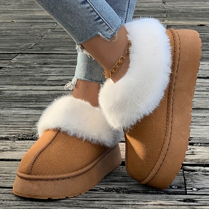 🔥Last Day 50% OFF -Women's Plush Lined Furry Snow Boots-Buy 2 Free Shipping