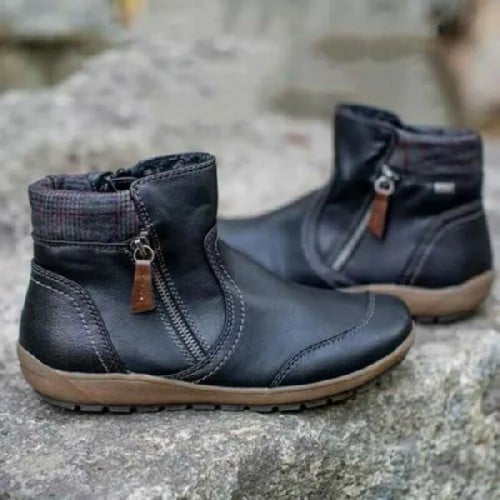 🔥Last Day 49% OFF - Women Zipper Waterproof Ankle-Support Boots