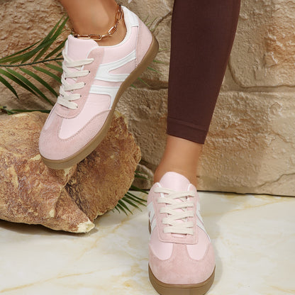 Women’s Vintage Casual Platform Sneakers – Comfortable Round Toe & Easy-to-Match Style
