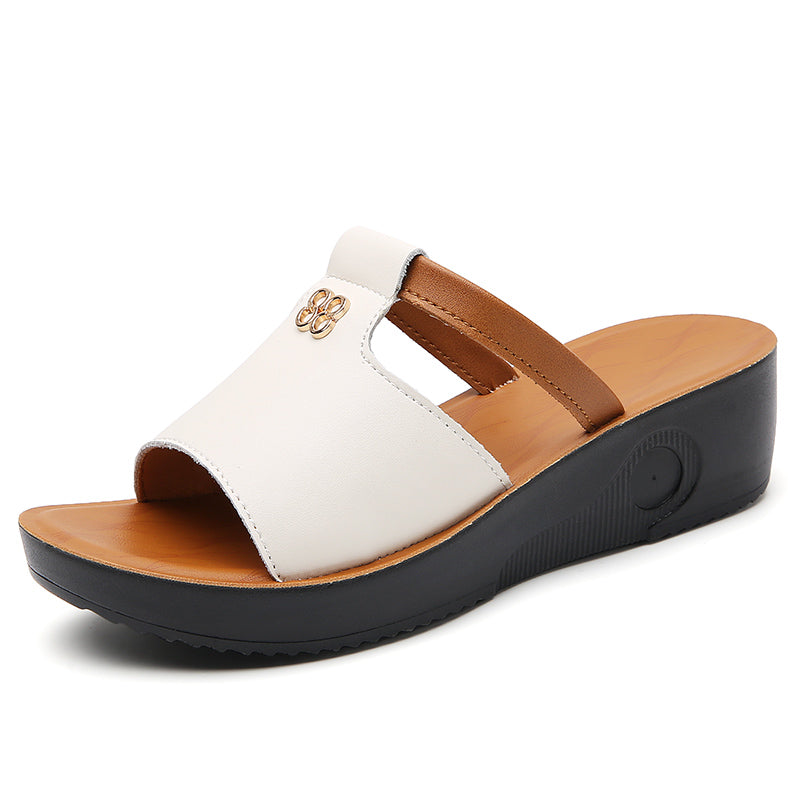 CMF Orthopedic Women Wedge Sandals Comfortable Chic Cut-out Vintage Beach Sandals