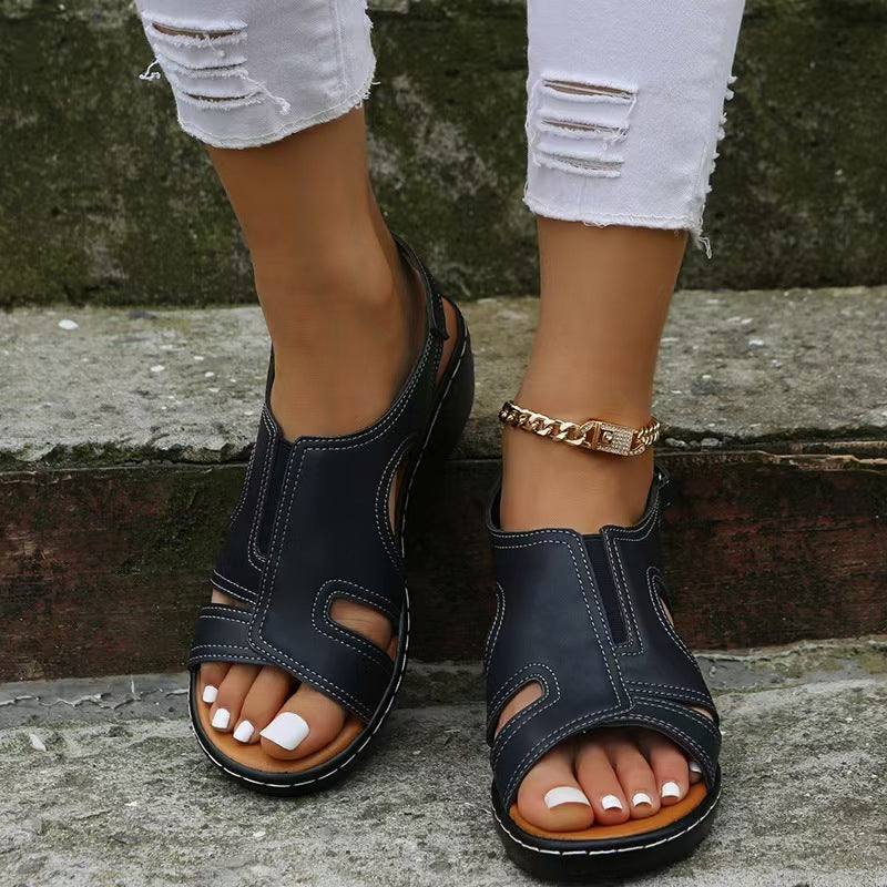 Women's Vintage Open-Toe Sandals