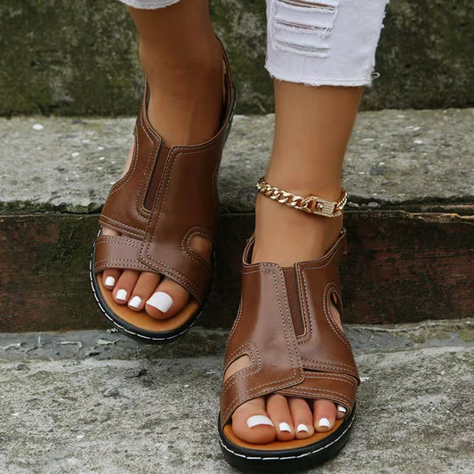 Women's Vintage Open-Toe Sandals