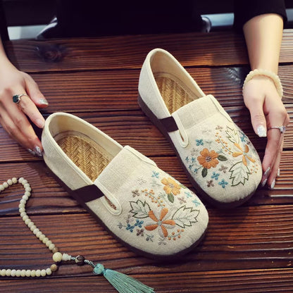 Women's Floral Shoes – Lightweight, Breathable & Comfortable Slip-On Shoes