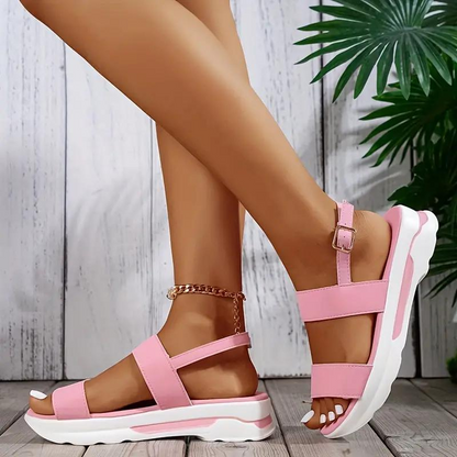 CMF Women Orthopedic Wedge Sandals Thick Sole Breathable Open-toe Sandals