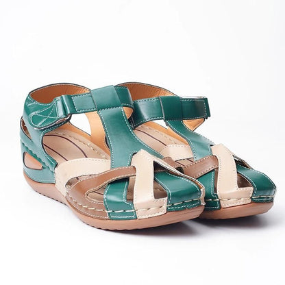 CMF Women Orthopedic Sandals Comfortable Retro Summer Chic Platform Wedge Gladiator Sandals