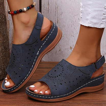 CMF Orthopedic Women Sandals Casual Open Toe Tribal Retro Wedge Sandals