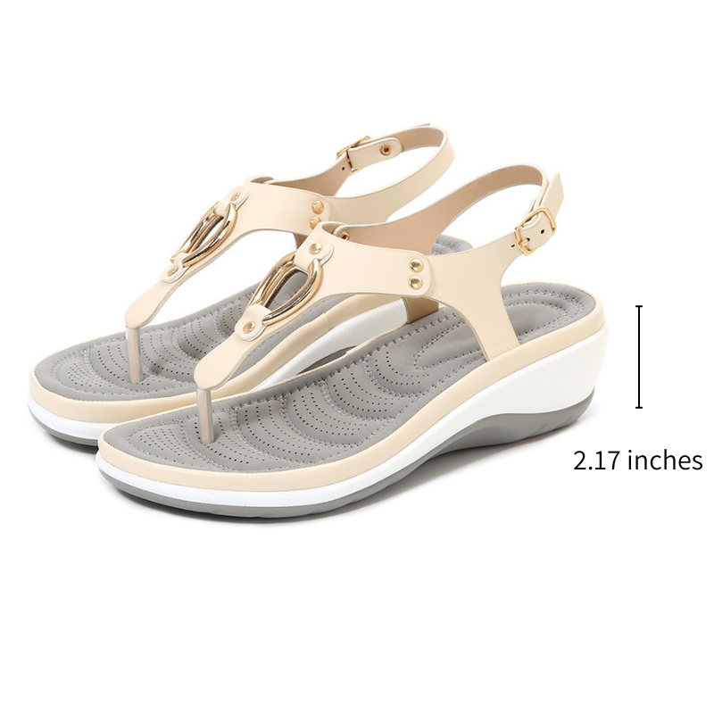CMF Orthopedic Women Wedge Sandals Non-slip Soft Sole Comfortable Summer Beach Flip flop