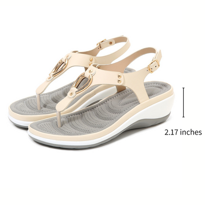 CMF Orthopedic Women Wedge Sandals Non-slip Soft Sole Comfortable Summer Beach Flip flop