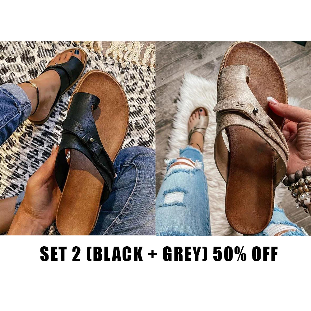 [#1 TRENDING SUMMER 2023] - Summer Soft Footbed Orthopedic Spong Sandals🔥-[MOTHER'S DAY 49% OFF🔥]