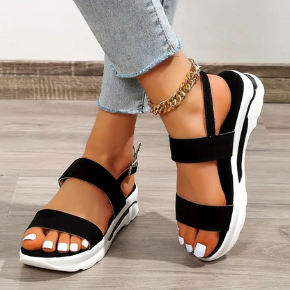 CMF Women Orthopedic Wedge Sandals Thick Sole Breathable Open-toe Sandals