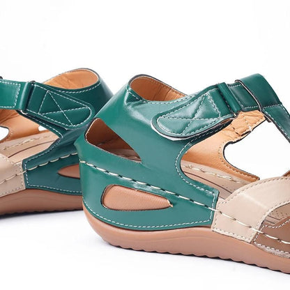 CMF Women Orthopedic Sandals Comfortable Retro Summer Chic Platform Wedge Gladiator Sandals