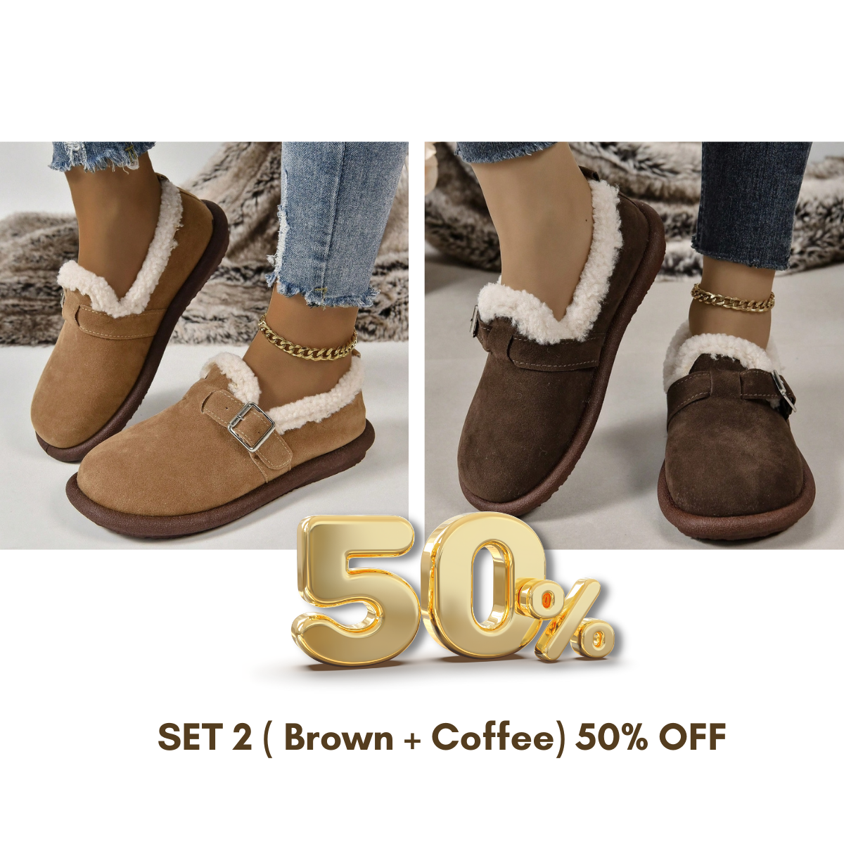 🔥Last Day Promotion - 60%OFF -Women's Plush Arch Support Shoes