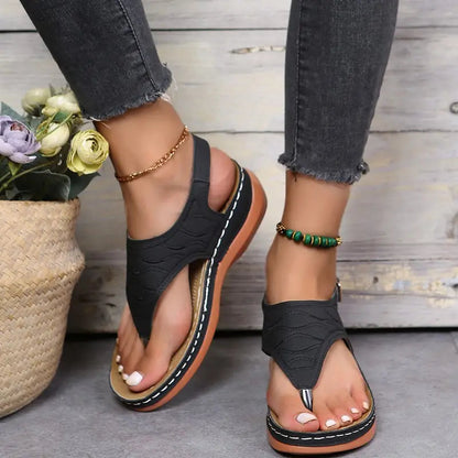 🔥Last Day Promotion 70% OFF🔥 Leather Orthopedic Arch Support Sandals Diabetic Walking Sandals