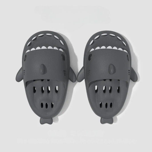 CMF Women Home Slippers Cute Shark Hollow Out Sole Waterproof Non-slip Home Slides