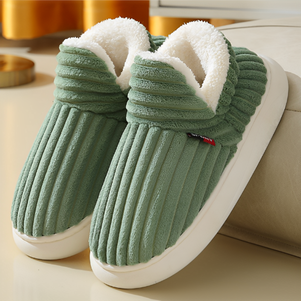CMF Women Winter Slippers Extra Warm Comfortable Anti-skid Fuzzy Indoor Cotton Ankle