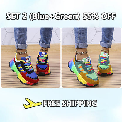 2023 New Orthopedic Shoes | Rainbow Sneakers
