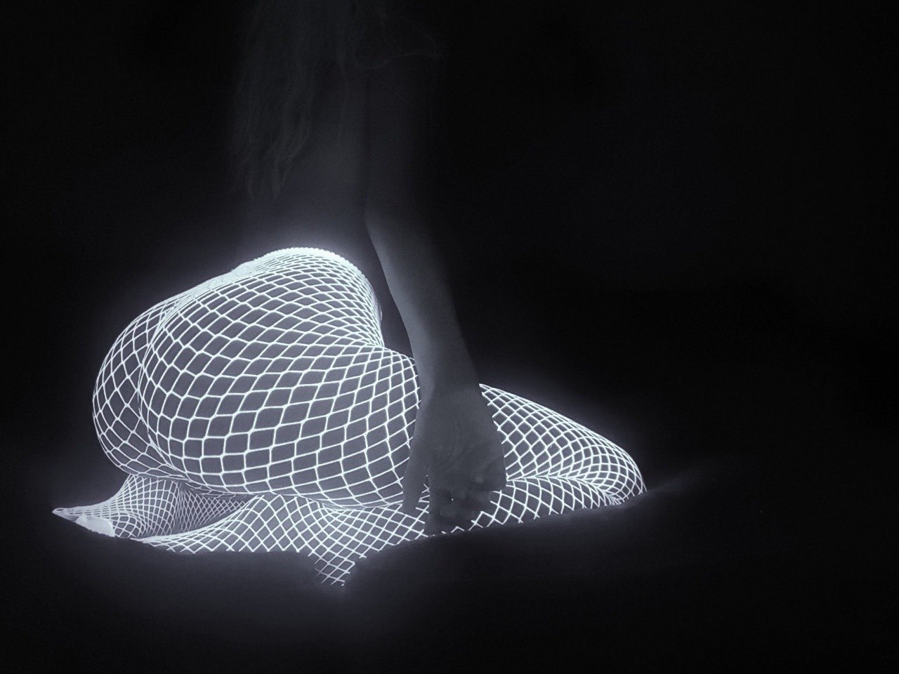 [#1 TRENDING SUMMER 2023] Midnight Seduction Luminous Fishnet Stockings