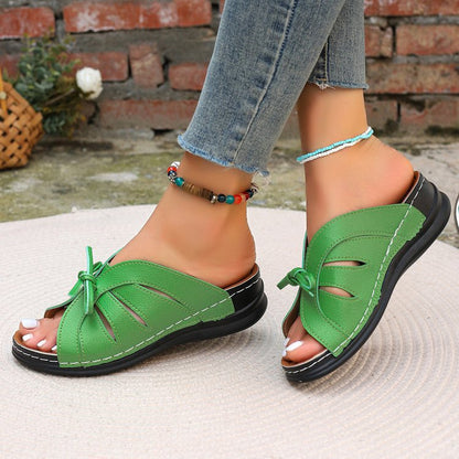 Women's Comfort Bowtie Slide Sandals