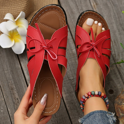 Women's Comfort Bowtie Slide Sandals