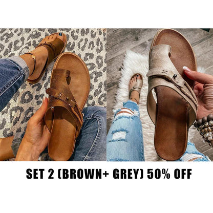 [#1 TRENDING SUMMER 2023] - Summer Soft Footbed Orthopedic Spong Sandals🔥-[MOTHER'S DAY 49% OFF🔥]